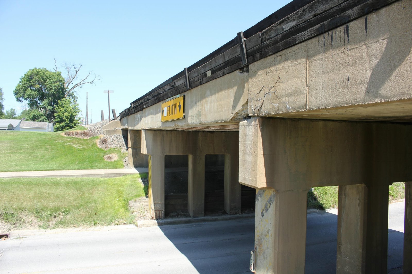 Looking north